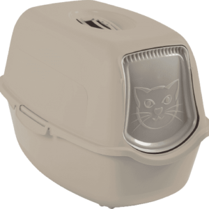 Maison de toilette beige pour chat